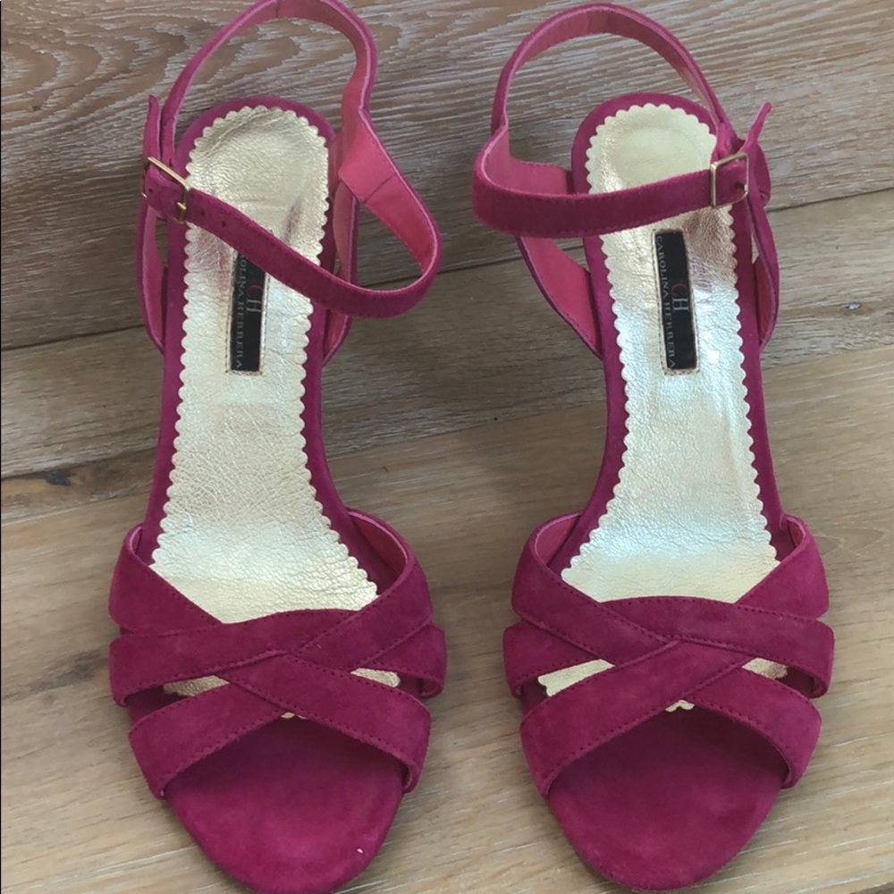 Carolina Herrera pink sandals